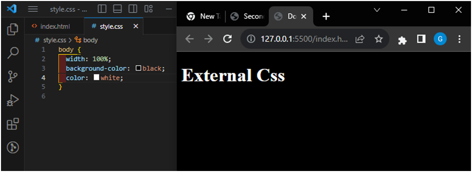 link external Css to html
