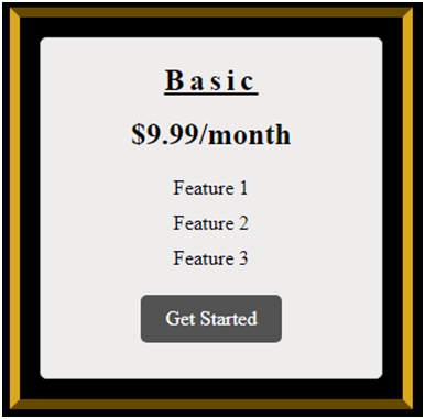 Create Pricing Table Using Html And Css